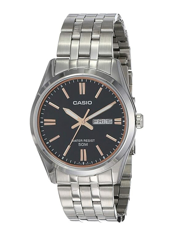 Casio Analog Watch for Men with Stainless Steel Band, Water Resistant, MTP-1335D-1A2VDF (A1515), Silver-Black
Casio Analog Watch for Men with Stainless Steel Band, Water Resistant, MTP-1335D-1A2VDF (A1515), Silver-Black