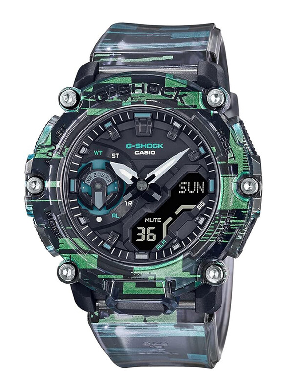 Casio G-Shock Analog + Digital Watch for Men with Plastic Band, Water Resistant, GA-2200NN-1ADR, Camouflage-Black
Casio G-Shock Analog + Digital Watch for Men with Plastic Band, Water Resistant, GA-2200NN-1ADR, Camouflage-Black