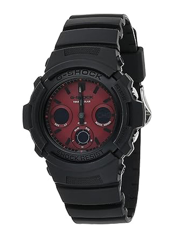 Casio G-Shock Analog + Digital Quartz Watch for Men with Resin Band, Water Resistant and Chronograph, AWR-M100SAR-1ADR, Black-Red
Casio G-Shock Analog + Digital Quartz Watch for Men with Resin Band, Water Resistant and Chronograph, AWR-M100SAR-1ADR, Black-Red