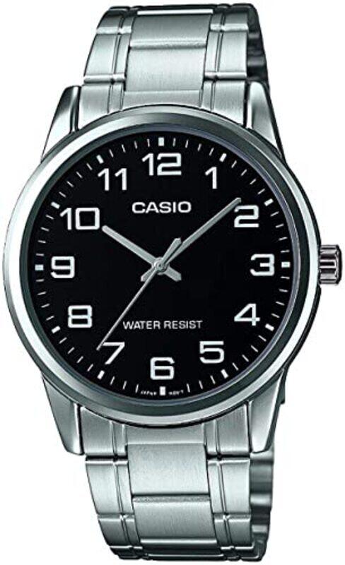 Casio Analog Watch for Men with Stainless Steel Band, Water Resistant, MTP-V001D-1BUDF, Silver-Black
Casio Analog Watch for Men with Stainless Steel Band, Water Resistant, MTP-V001D-1BUDF, Silver-Black