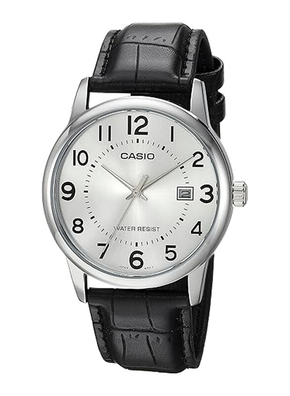 Casio Analog Watch for Men with Leather Band, Water Resistant, MTP-V002L-7B, Black-White
Casio Analog Watch for Men with Leather Band, Water Resistant, MTP-V002L-7B, Black-White