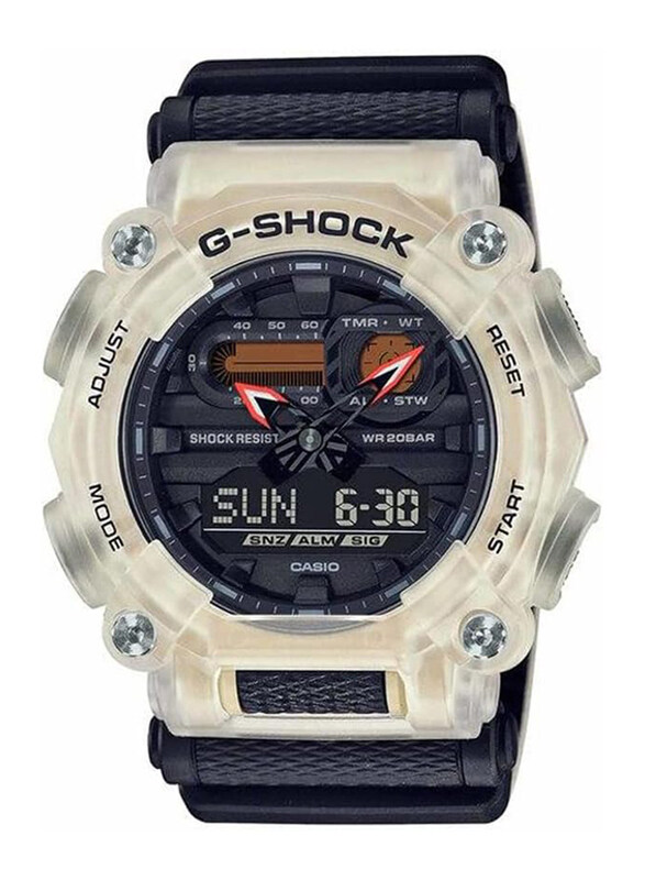 Casio G-Shock Analog + Digital Watch for Men with Resin Band, Water Resistant, GA-900TS-4ADR, Black-Black/Cream
Casio G-Shock Analog + Digital Watch for Men with Resin Band, Water Resistant, GA-900TS-4ADR, Black-Black/Cream