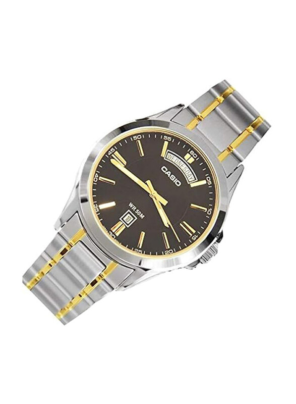 Casio Analog Watch for Men with Stainless Steel Band, Water Resistant, MTP-1381G-1AVDF, Silver-Brown
Casio Analog Watch for Men with Stainless Steel Band, Water Resistant, MTP-1381G-1AVDF, Silver-Brown