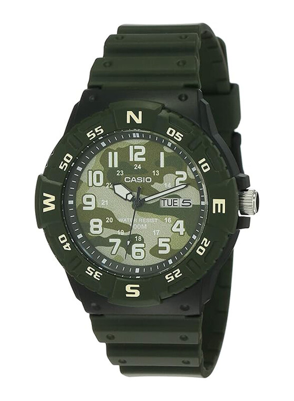 Casio Youth Analog Watch for Men with Resin Band, Water Resistant, MRW-220HCM-3BVDF, Grey-Green
Casio Youth Analog Watch for Men with Resin Band, Water Resistant, MRW-220HCM-3BVDF, Grey-Green