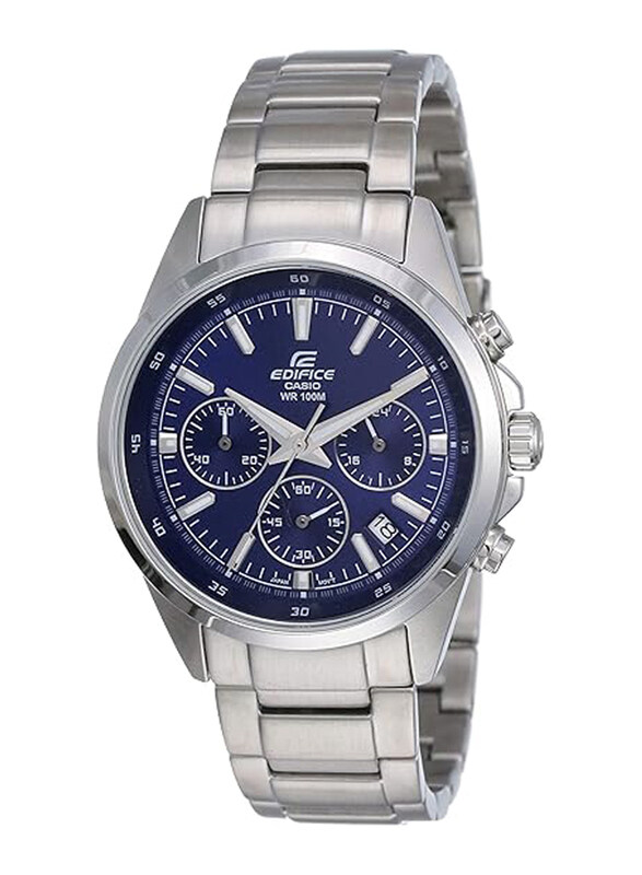 Casio Edifice Analog Watch for Men with Stainless Steel Band, Water Resistant and Chronograph, EFR-527D-2AVUDF, Silver-Blue
Casio Edifice Analog Watch for Men with Stainless Steel Band, Water Resistant and Chronograph, EFR-527D-2AVUDF, Silver-Blue