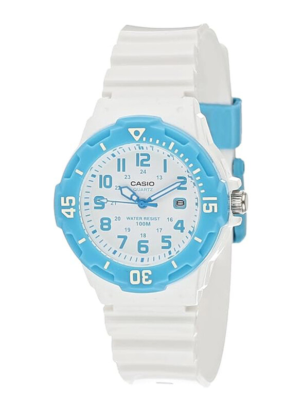 Casio Analog Watch for Women with Resin Band, Water Resistant, LRW-200H-2B, White-White/Blue
Casio Analog Watch for Women with Resin Band, Water Resistant, LRW-200H-2B, White-White/Blue