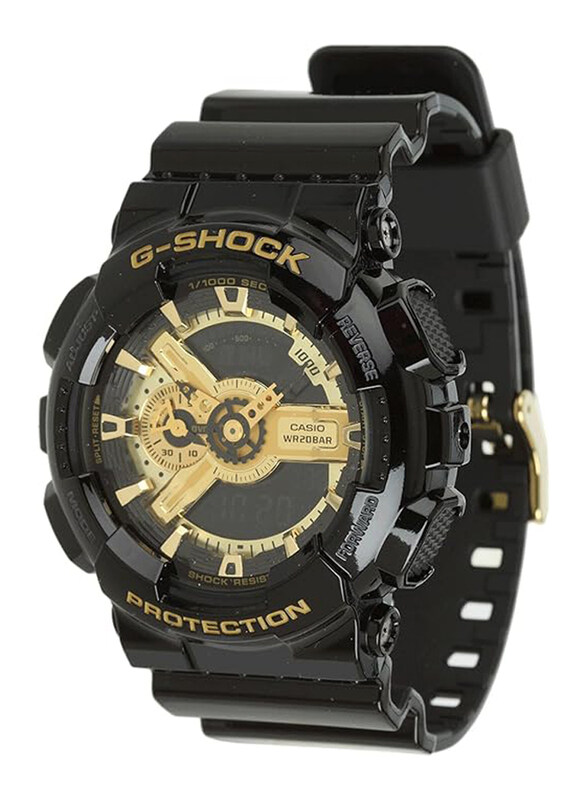 Casio G-Shock Analog + Digital Watch for Men with Resin Band, Water Resistant, GA-110GB-1A, Black-Gold
Casio G-Shock Analog + Digital Watch for Men with Resin Band, Water Resistant, GA-110GB-1A, Black-Gold