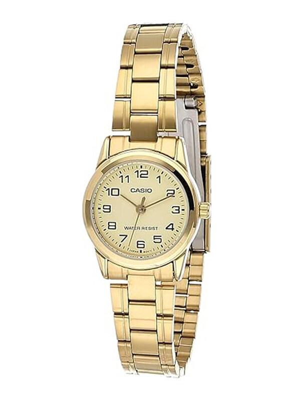 Casio Analog Watch for Women with Stainless Steel Band, Water Resistant, LTP-V001G-9B, Gold
Casio Analog Watch for Women with Stainless Steel Band, Water Resistant, LTP-V001G-9B, Gold
