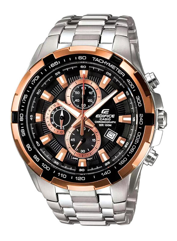 Casio Edifice Analog Watch for Men with Stainless Steel Band, Water Resistant & Chronograph, EF-539D-1A5VUDF, Silver-Brown
Casio Edifice Analog Watch for Men with Stainless Steel Band, Water Resistant & Chronograph, EF-539D-1A5VUDF, Silver-Brown