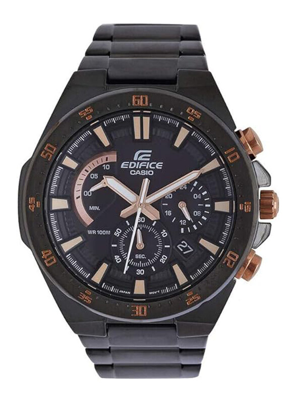 Casio Edifice Analog Watch for Men with Stainless Steel Band, Water Resistant & Chronograph, EFR-563DC-1AV, Black
Casio Edifice Analog Watch for Men with Stainless Steel Band, Water Resistant & Chronograph, EFR-563DC-1AV, Black