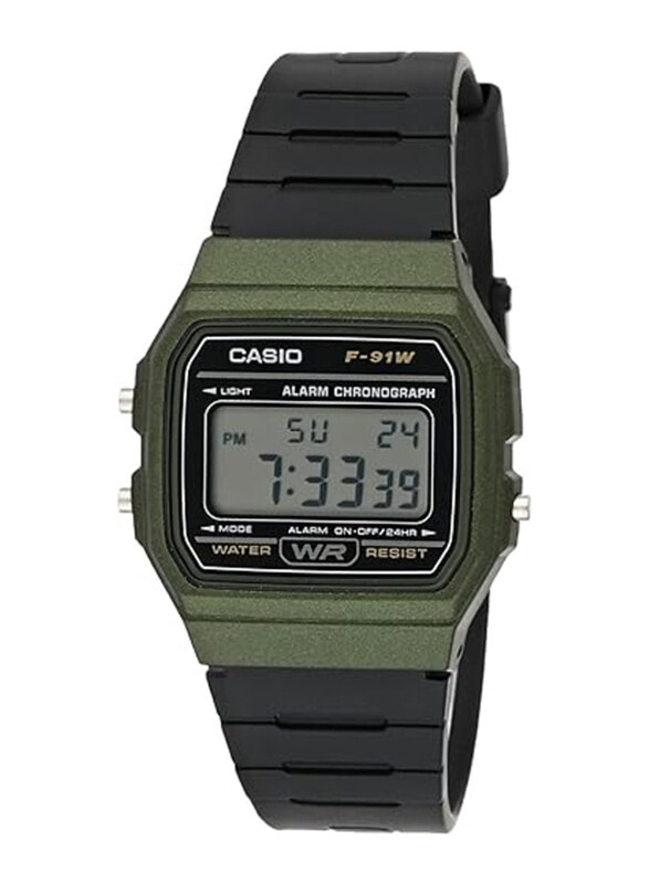 Casio Digital Watch for Men with Resin Band, Water Resistant, F-91WM-3AEF, Black/Grey- Black
Casio Digital Watch for Men with Resin Band, Water Resistant, F-91WM-3AEF, Black/Grey- Black