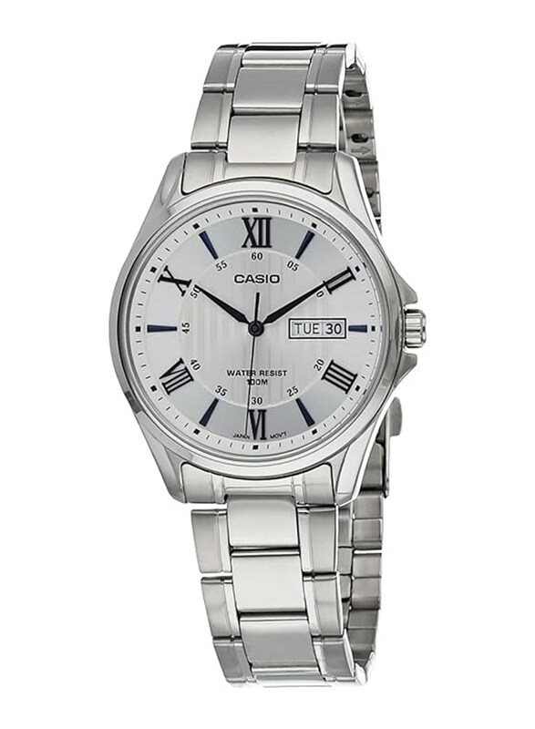 Casio Analog Watch for Men with Stainless Steel Band, Water Resistant, MTP-1384D-1AVEF, Silver
Casio Analog Watch for Men with Stainless Steel Band, Water Resistant, MTP-1384D-1AVEF, Silver