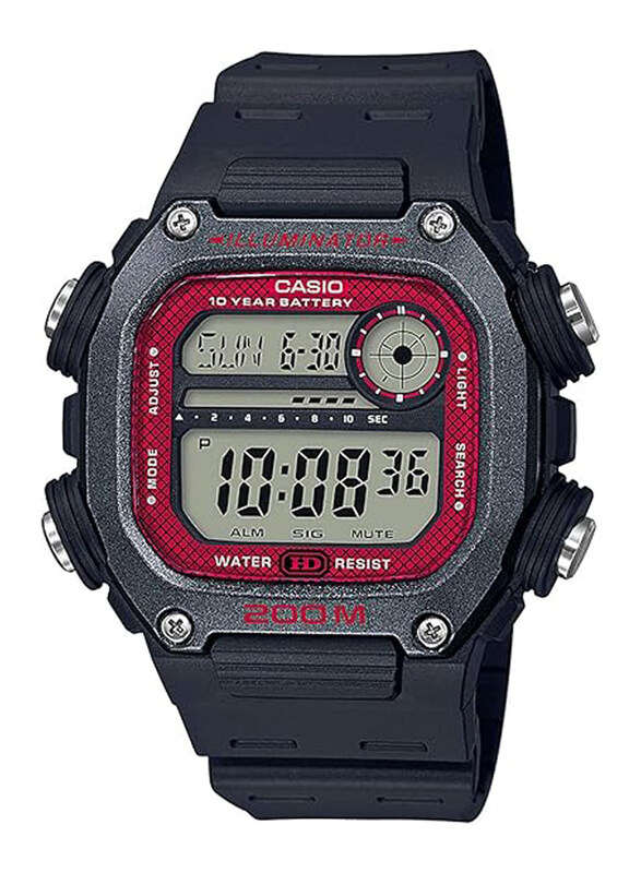 Casio Digital Watch for Men with Resin Band, Water Resistant, DW-291H-1BVEF, Black-Transparent
Casio Digital Watch for Men with Resin Band, Water Resistant, DW-291H-1BVEF, Black-Transparent