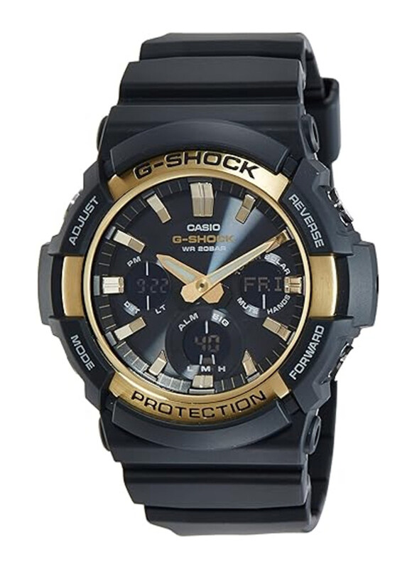 Casio G-Shock Analog + Digital Watch for Men with Resin Band, Water Resistant and Chronograph, GAS-100G-1ADR (G773), Black
Casio G-Shock Analog + Digital Watch for Men with Resin Band, Water Resistant and Chronograph, GAS-100G-1ADR (G773), Black