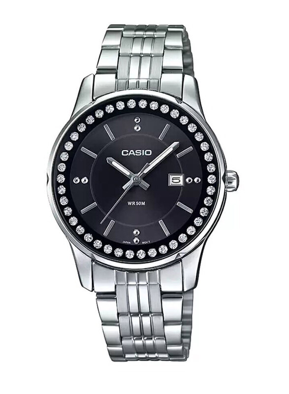 Casio Analog Watch for Women with Stainless Steel Band, Water Resistant, LTP-1358D-1AVDF (A1582), Silver-Black
Casio Analog Watch for Women with Stainless Steel Band, Water Resistant, LTP-1358D-1AVDF (A1582), Silver-Black