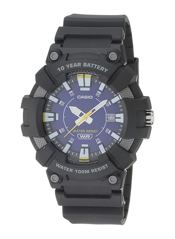 Casio Analog Watch for Men with Resin Band, Water Resistant, MW-610H-2AVCF, Black-Blue
Casio Analog Watch for Men with Resin Band, Water Resistant, MW-610H-2AVCF, Black-Blue
