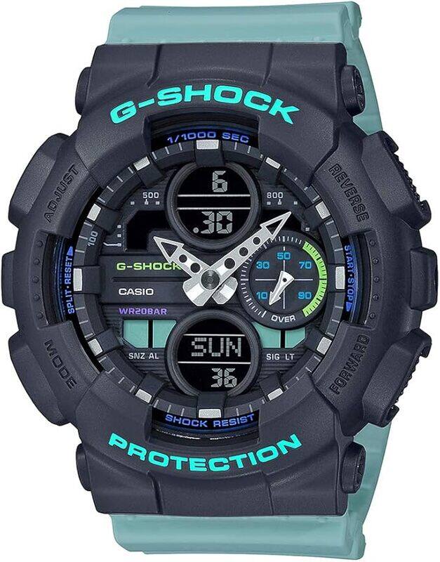 Casio G-Shock Analog + Digital Watch for Men with Resin Band, Water Resistant, GMA-S140-2ADR-G983, Blue-Black
Casio G-Shock Analog + Digital Watch for Men with Resin Band, Water Resistant, GMA-S140-2ADR-G983, Blue-Black
