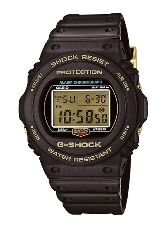 Casio G-Shock Digital Watch for Men with Resin Band, Water Resistant, DW-5735D-1BDR, Black-Gold
Casio G-Shock Digital Watch for Men with Resin Band, Water Resistant, DW-5735D-1BDR, Black-Gold