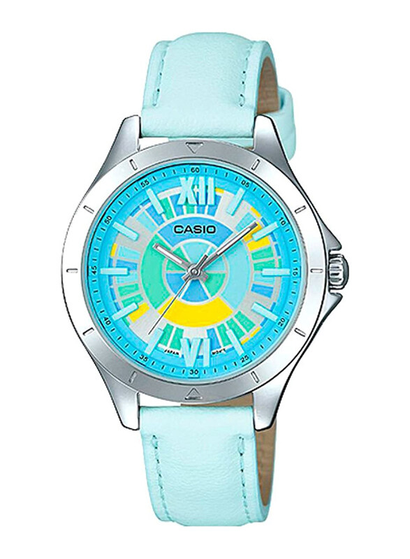 Casio Analog Watch for Women with Leather Band, Water Resistant, LTP-E129L-2ADF, Blue
Casio Analog Watch for Women with Leather Band, Water Resistant, LTP-E129L-2ADF, Blue