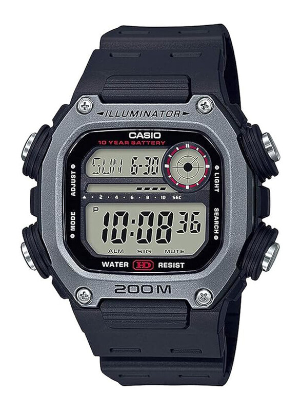 Casio Digital Watch for Men with Resin Band, Water Resistant, DW-291H-1AVDF - I116, Black-Grey
Casio Digital Watch for Men with Resin Band, Water Resistant, DW-291H-1AVDF - I116, Black-Grey