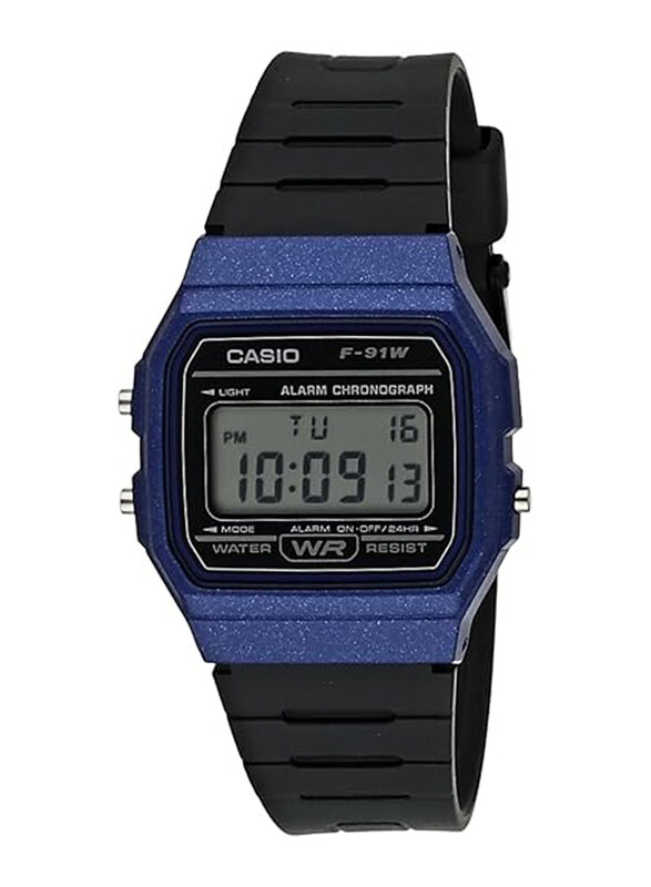 Casio Digital Watch for Men with Resin Band, Water Resistant, F-91WM-2ADF, Black-Grey
Casio Digital Watch for Men with Resin Band, Water Resistant, F-91WM-2ADF, Black-Grey