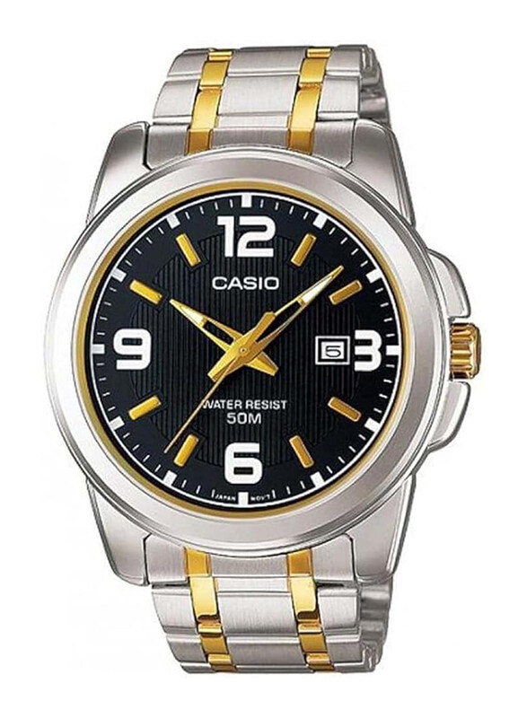 Casio Analog Watch for Men with Stainless Steel Band, Water Resistant, MTP1314SG-1A, Silver/Gold-Black
Casio Analog Watch for Men with Stainless Steel Band, Water Resistant, MTP1314SG-1A, Silver/Gold-Black