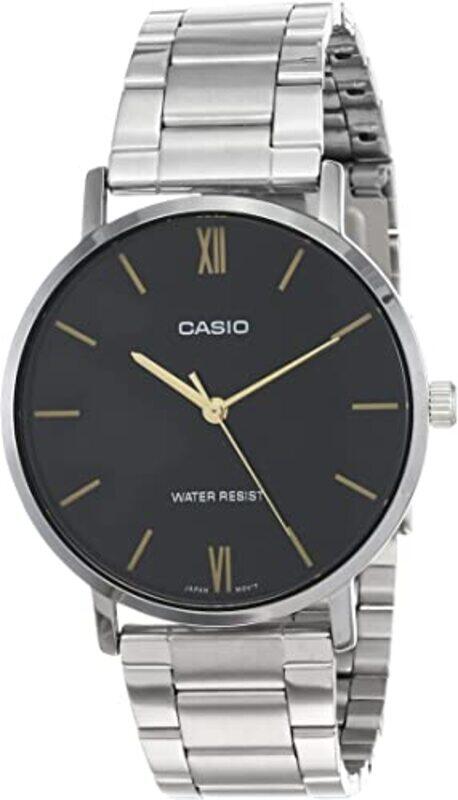 Casio Analog Watch for Men with Stainless Steel Band, Water Resistant, MTP-VT01D-1BUDF (A1612), Silver-Black
Casio Analog Watch for Men with Stainless Steel Band, Water Resistant, MTP-VT01D-1BUDF (A1612), Silver-Black
