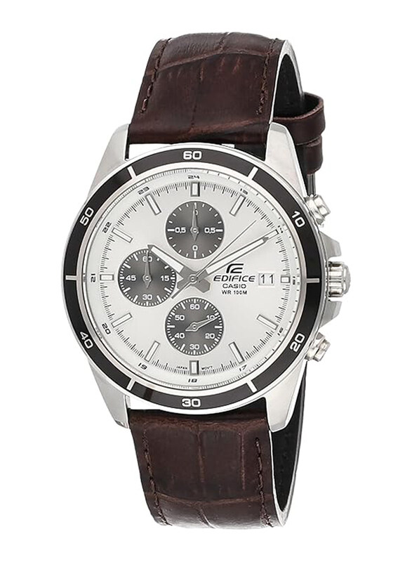 Casio Edifice Quartz Analog Watch for Men with Leather Band, Water Resistant and Chronograph, EFR-526L-7AVUDF, Brown-White
Casio Edifice Quartz Analog Watch for Men with Leather Band, Water Resistant and Chronograph, EFR-526L-7AVUDF, Brown-White