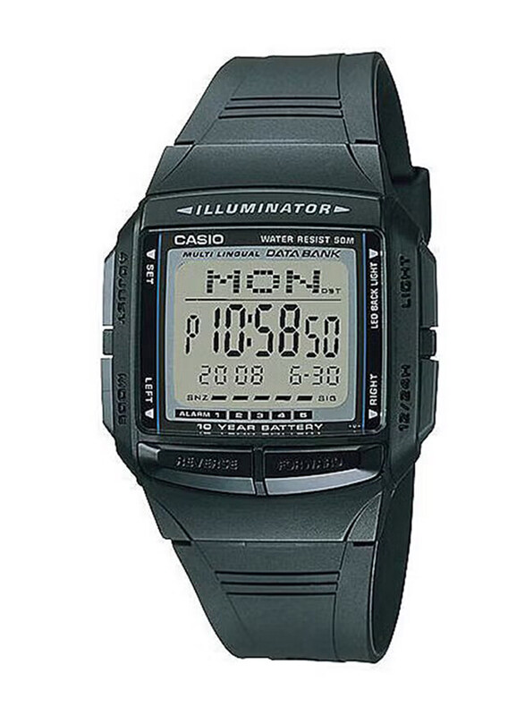 Casio Vintage Series Digital Quartz Casual Watch for Men with Plastic Band, Water Resistant, DB-36-1AV, Black-Grey
Casio Vintage Series Digital Quartz Casual Watch for Men with Plastic Band, Water Resistant, DB-36-1AV, Black-Grey