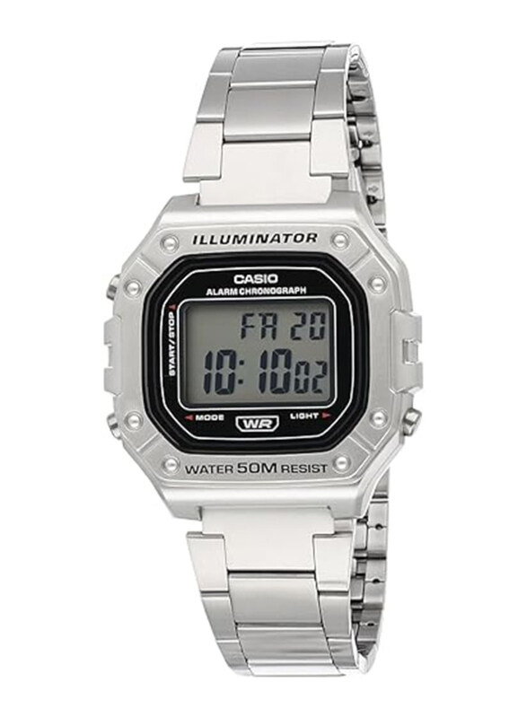Casio Digital Watch for Men with Stainless Steel Band, Water Resistant, W-218HD-1AVDF, Black/Grey-Silver
Casio Digital Watch for Men with Stainless Steel Band, Water Resistant, W-218HD-1AVDF, Black/Grey-Silver