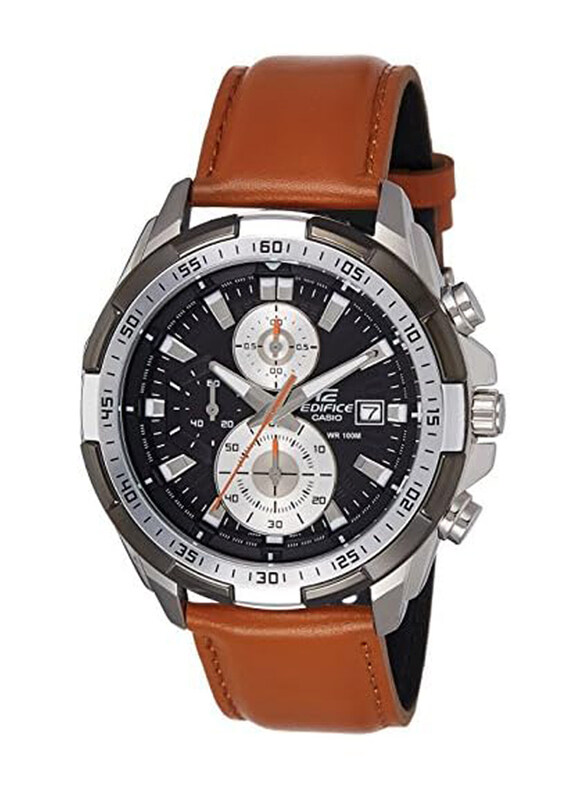 Casio Analog Watch for Men with Leather Band, Water Resistant & Chronograph, EFR-539L-1BVUDF (EX304), Black-Brown
Casio Analog Watch for Men with Leather Band, Water Resistant & Chronograph, EFR-539L-1BVUDF (EX304), Black-Brown