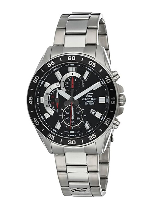 Casio Edifice Analog Watch for Men with Stainless Steel Band, Water Resistant and Chronograph, EFV-550D-1AVUDF, Silver-Black
Casio Edifice Analog Watch for Men with Stainless Steel Band, Water Resistant and Chronograph, EFV-550D-1AVUDF, Silver-Black