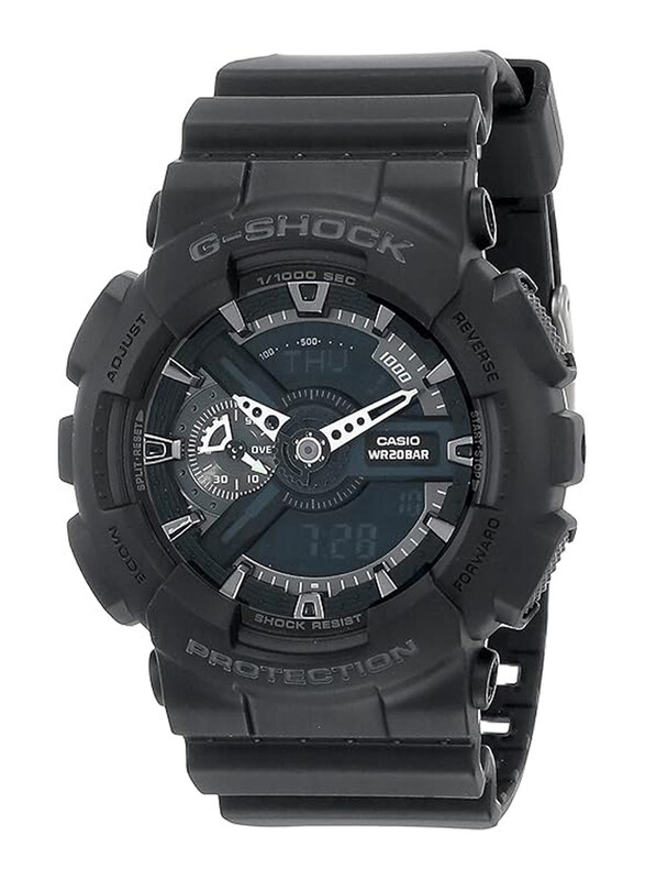 Casio G-Shock Analog + Digital Watch for Men with Rubber Band, Water Resistant, GA-110-1BDR (G317), Black
Casio G-Shock Analog + Digital Watch for Men with Rubber Band, Water Resistant, GA-110-1BDR (G317), Black