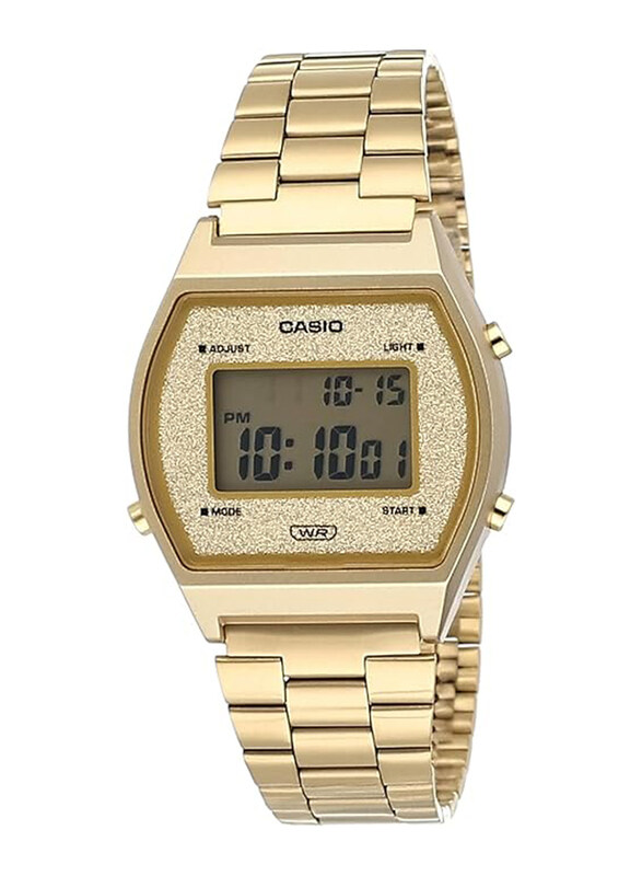 Casio Vintage Series Digital Watch for Unisex with Stainless Steel Band, Water Resistant, B640WGG-9DF (D188), Gold
Casio Vintage Series Digital Watch for Unisex with Stainless Steel Band, Water Resistant, B640WGG-9DF (D188), Gold