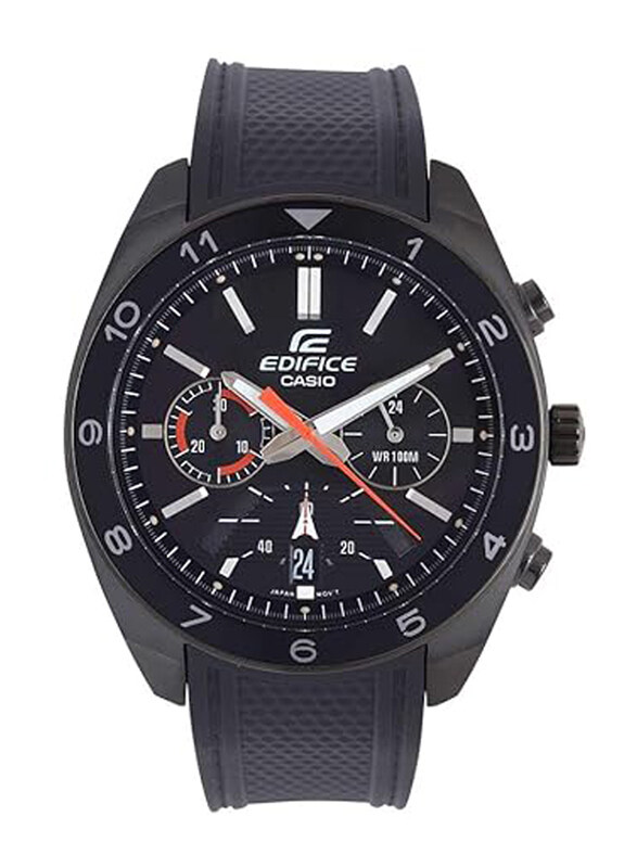 Casio Edifice Analog Watch for Men with Resin Band, Water Resistant and Chronograph, EFV-590PB-1AVUDF (ED487), Black
Casio Edifice Analog Watch for Men with Resin Band, Water Resistant and Chronograph, EFV-590PB-1AVUDF (ED487), Black