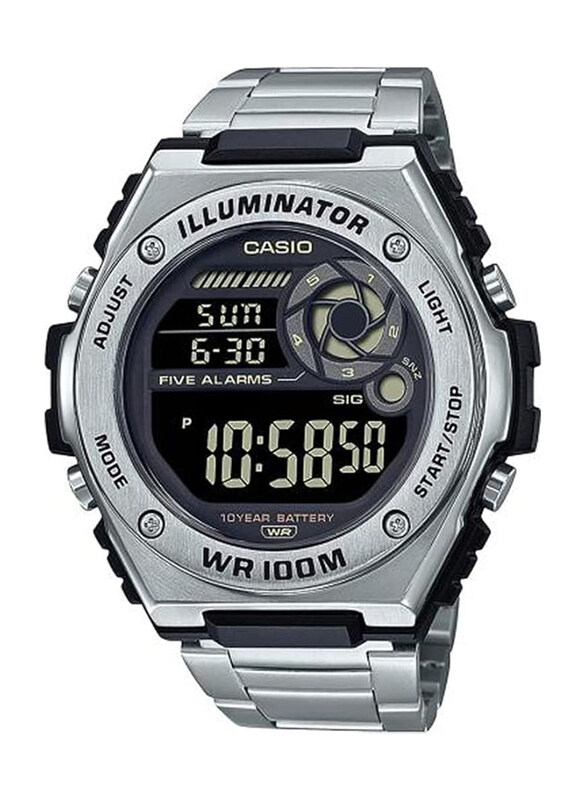 Casio Analog Watch for Men with Stainless Steel Band, Water Resistant, MWD-100HD-1BVEF, Silver-Black
Casio Analog Watch for Men with Stainless Steel Band, Water Resistant, MWD-100HD-1BVEF, Silver-Black