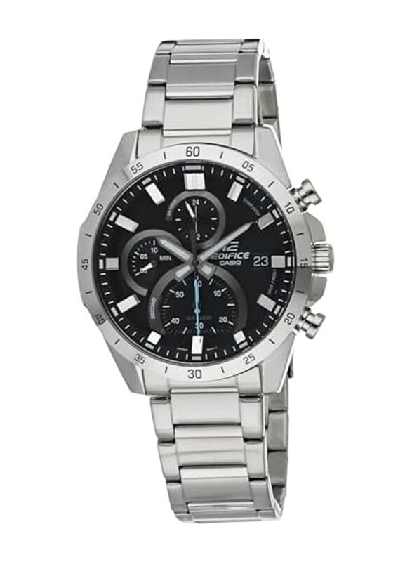 Casio Analog Watch for Men with Stainless Steel Band, Water Resistant & Chronograph, EFR-571D-1AVUDF, Black-Silver
Casio Analog Watch for Men with Stainless Steel Band, Water Resistant & Chronograph, EFR-571D-1AVUDF, Black-Silver