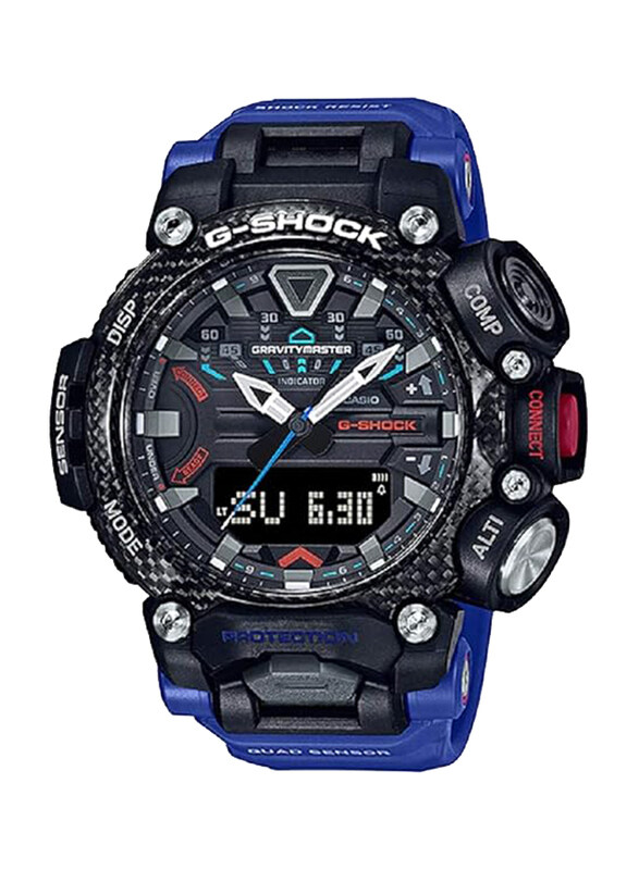 Casio G-Shock Analog + Digital Watch for Men with Resin Band, Water Resistant, GR-B200-1A2DR, Blue/Black
Casio G-Shock Analog + Digital Watch for Men with Resin Band, Water Resistant, GR-B200-1A2DR, Blue/Black