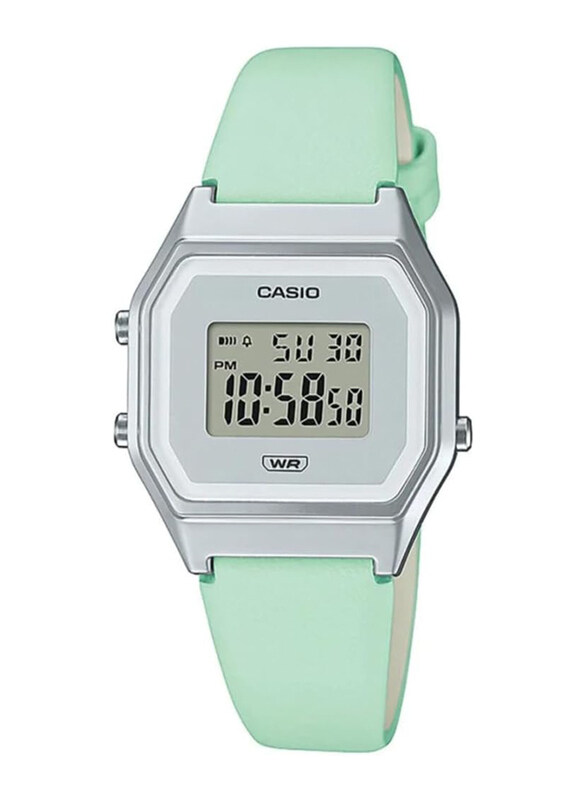 Casio Vintage Digital Watch for Women with Resin Band, Splash Resistant, LA680WEL-3EF, Green-Grey
Casio Vintage Digital Watch for Women with Resin Band, Splash Resistant, LA680WEL-3EF, Green-Grey