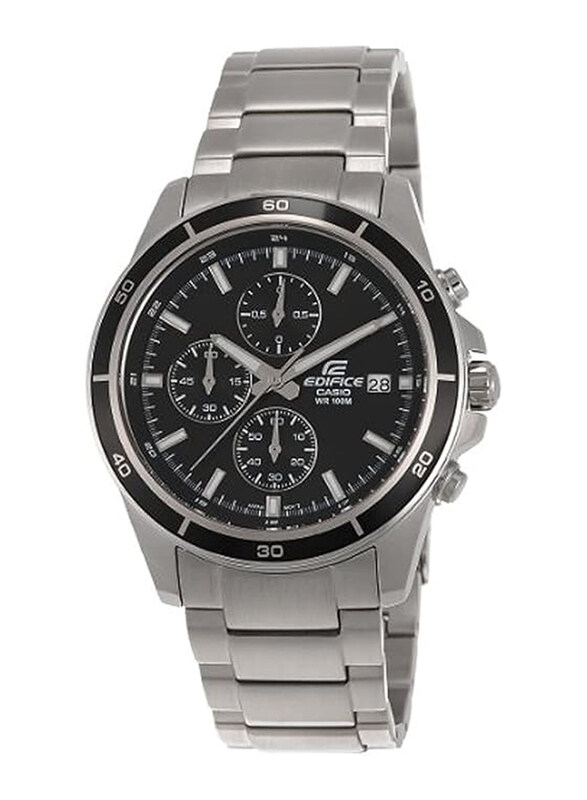 Casio Edifice Analog Watch for Men with Stainless Steel Band, Water Resistant and Chronograph, EFR-526D-1AVUDF, Silver-Black
Casio Edifice Analog Watch for Men with Stainless Steel Band, Water Resistant and Chronograph, EFR-526D-1AVUDF, Silver-Black