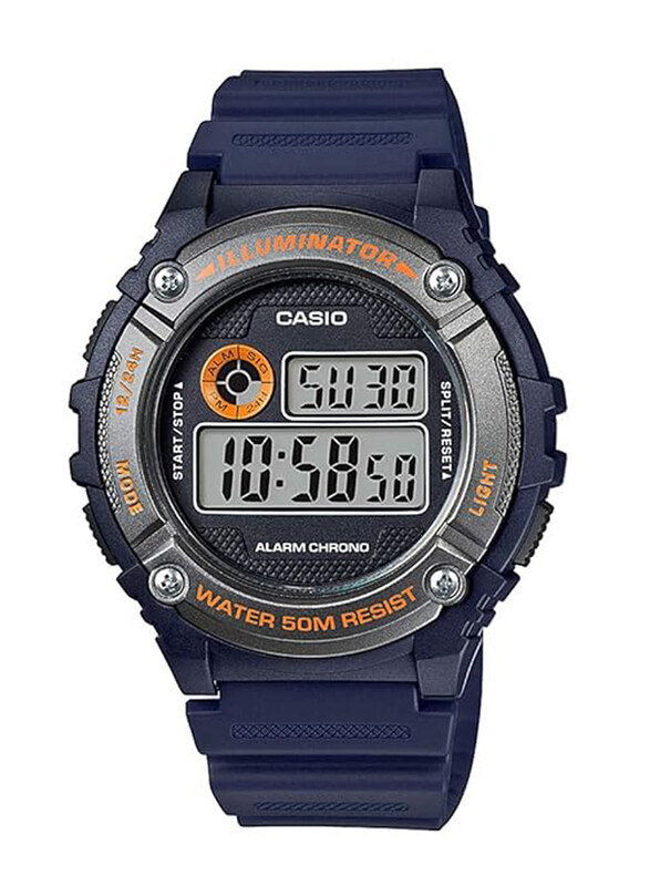 Casio Digital Watch for Men with Rubber Band, Water Resistant, W-216H-2B, Black-Grey
Casio Digital Watch for Men with Rubber Band, Water Resistant, W-216H-2B, Black-Grey