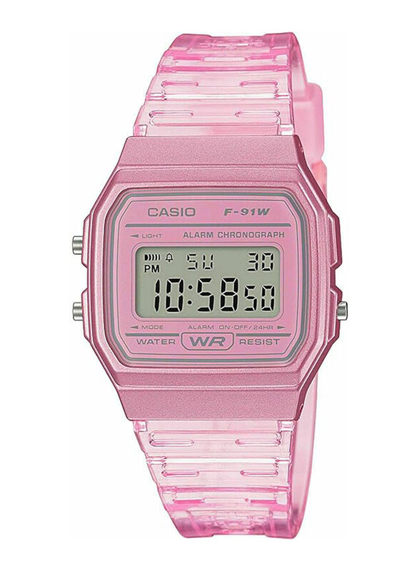 Casio Digital Watch for Men with Resin Band, Water Resistant, F-91WS-4CF, Pink-Grey
Casio Digital Watch for Men with Resin Band, Water Resistant, F-91WS-4CF, Pink-Grey