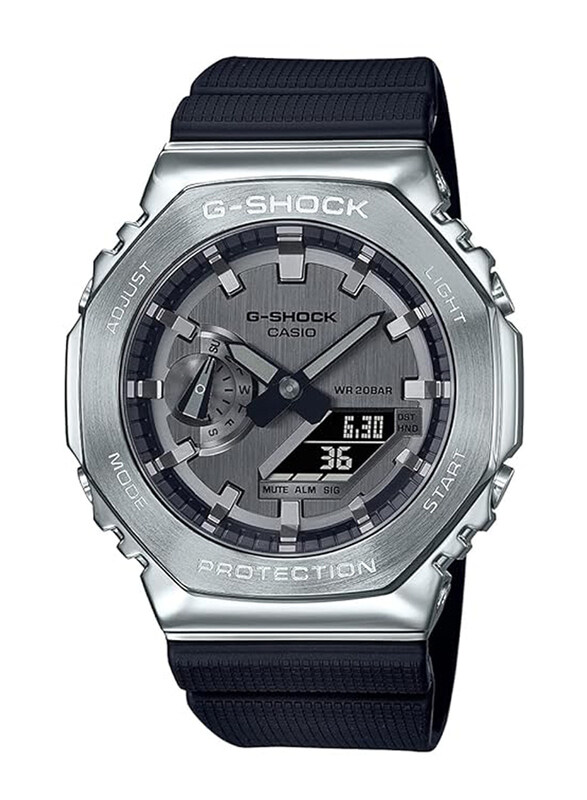 Casio G-Shock Analog + Digital Watch for Men with Resin Band, Water Resistant, GM-2100-1ADR, Black-Silver
Casio G-Shock Analog + Digital Watch for Men with Resin Band, Water Resistant, GM-2100-1ADR, Black-Silver