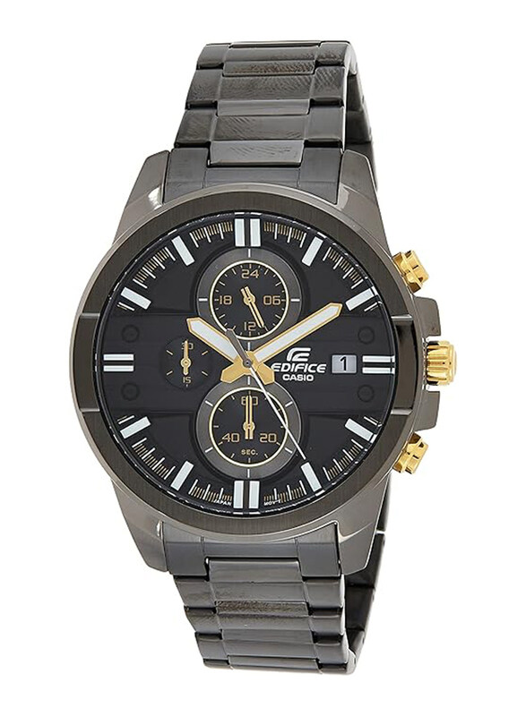 Casio Edifice Analog Watch for Men with Stainless Steel Band, Water Resistant & Chronograph, EFR-543BK-1A9V, Black
Casio Edifice Analog Watch for Men with Stainless Steel Band, Water Resistant & Chronograph, EFR-543BK-1A9V, Black