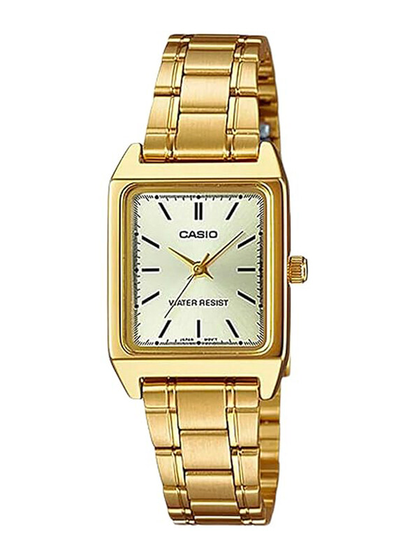 Casio Analog Watch for Women with Stainless Steel Band, Water Resistant, LTP-V007G-9E, Gold
Casio Analog Watch for Women with Stainless Steel Band, Water Resistant, LTP-V007G-9E, Gold