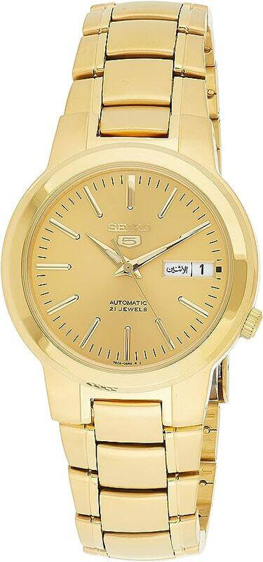 Seiko Men SNKa10 Seiko 5 Automatic Gold Dial Gold-Tone Stainless Steel Watch
Seiko Men SNKa10 Seiko 5 Automatic Gold Dial Gold-Tone Stainless Steel Watch