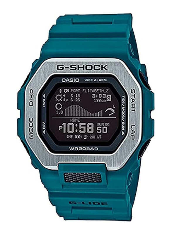Casio G-Shock Digital Watch for Men with Plastic Band, Water Resistant, GBX-100-2DR, Turquoise-Black
Casio G-Shock Digital Watch for Men with Plastic Band, Water Resistant, GBX-100-2DR, Turquoise-Black