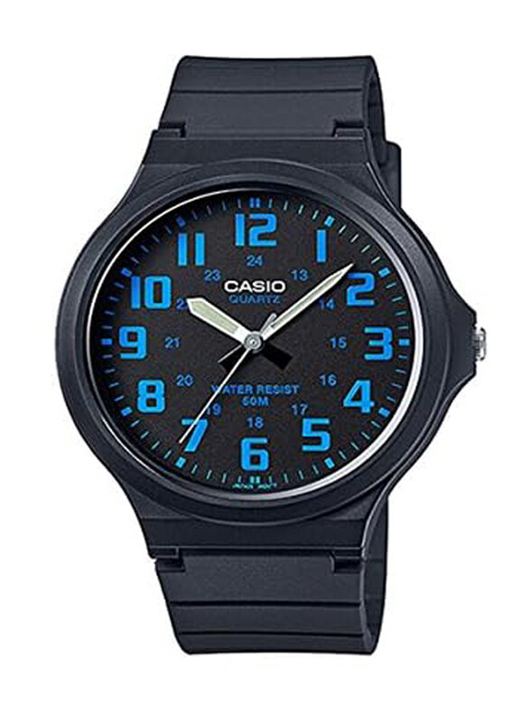 Casio Analog Watch for Men with Resin Band, Water Resistant, MW-240-2BVEF, Black
Casio Analog Watch for Men with Resin Band, Water Resistant, MW-240-2BVEF, Black