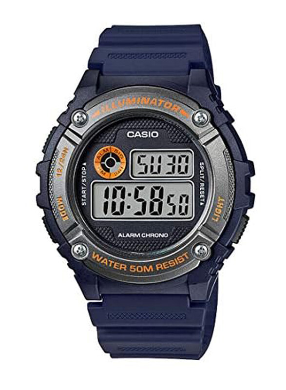 Casio Digital Watch for Men with Resin Band, Water Resistant, W-216H-2BVDF, Black-Blue
Casio Digital Watch for Men with Resin Band, Water Resistant, W-216H-2BVDF, Black-Blue