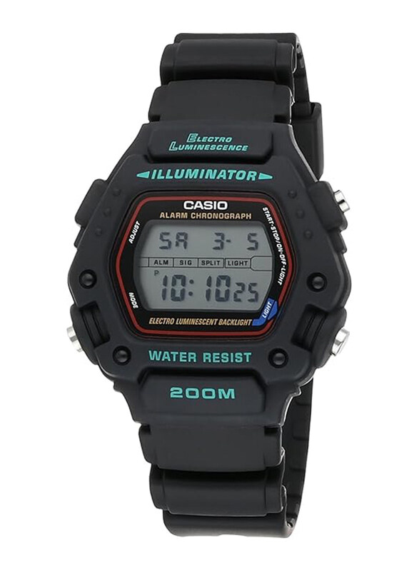Casio Digital Watch for Men with Resin Band, Water Resistant, DW-290-1VSEF, Black-Grey
Casio Digital Watch for Men with Resin Band, Water Resistant, DW-290-1VSEF, Black-Grey
